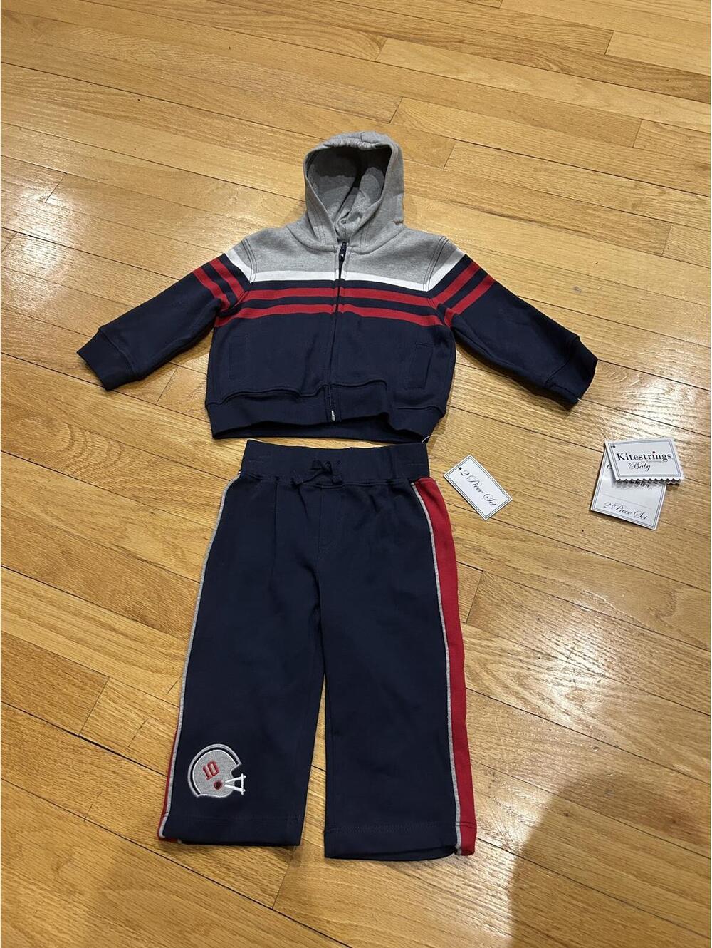 Kitestrings Baby 2-Piece Hoodie and Pants Set Size 6/9M